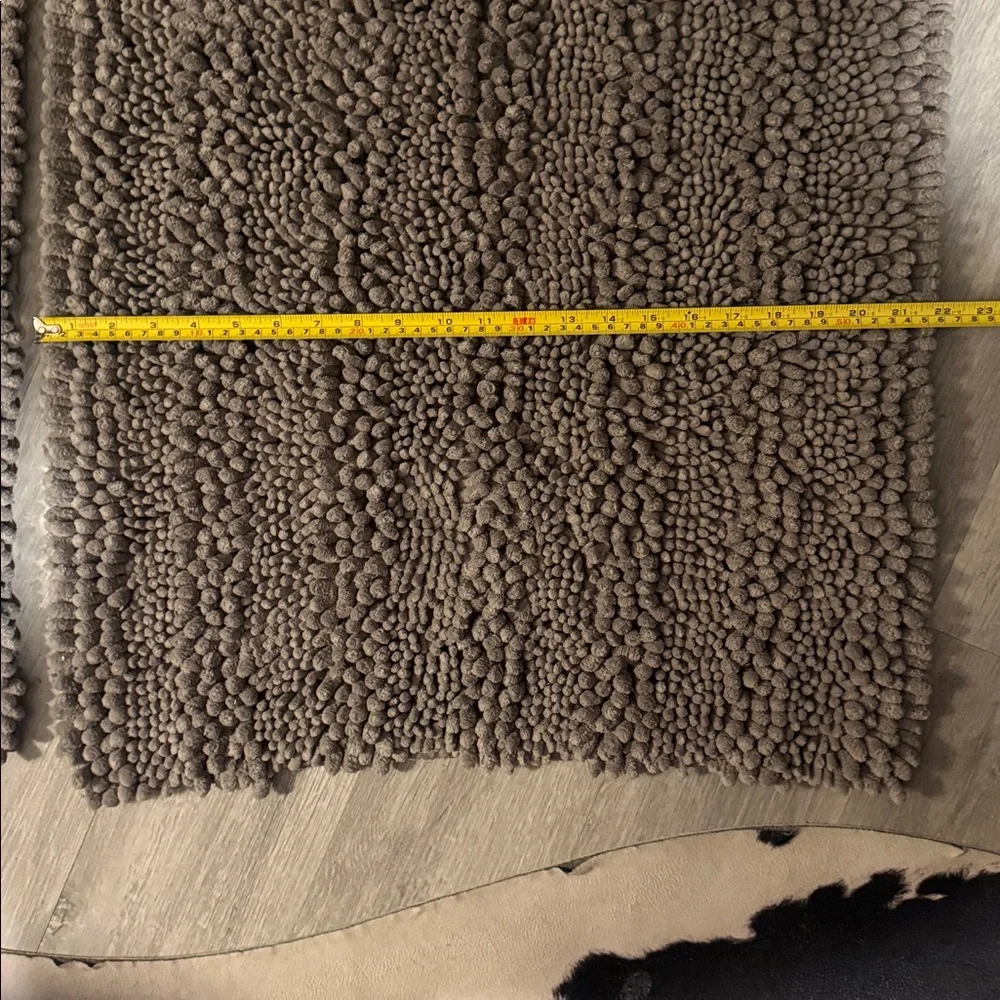 🩶Gray Bathroom Microfiber Rugs(Set:2)Super Soft🩶